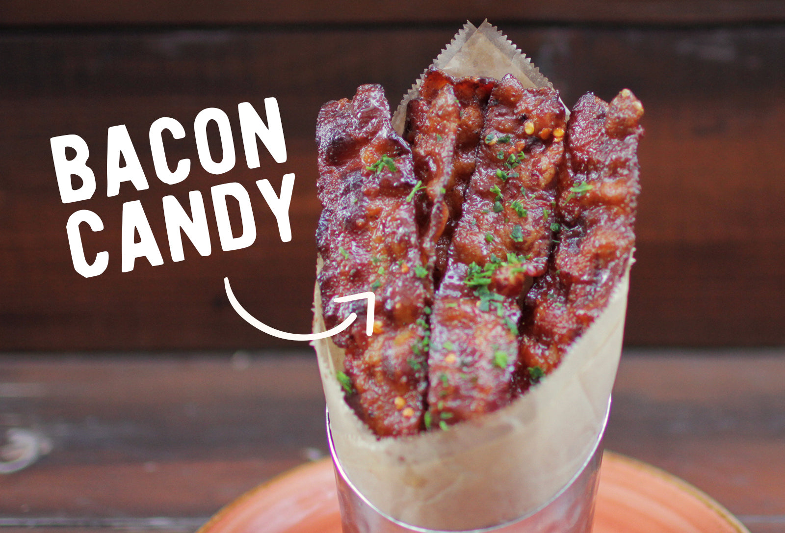 Bacon Candy dish at Lazy Dog Restaurant