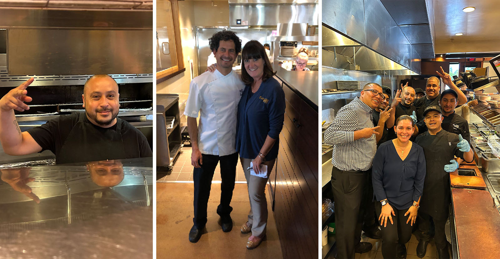 Lazy Dog teammates with their mentors