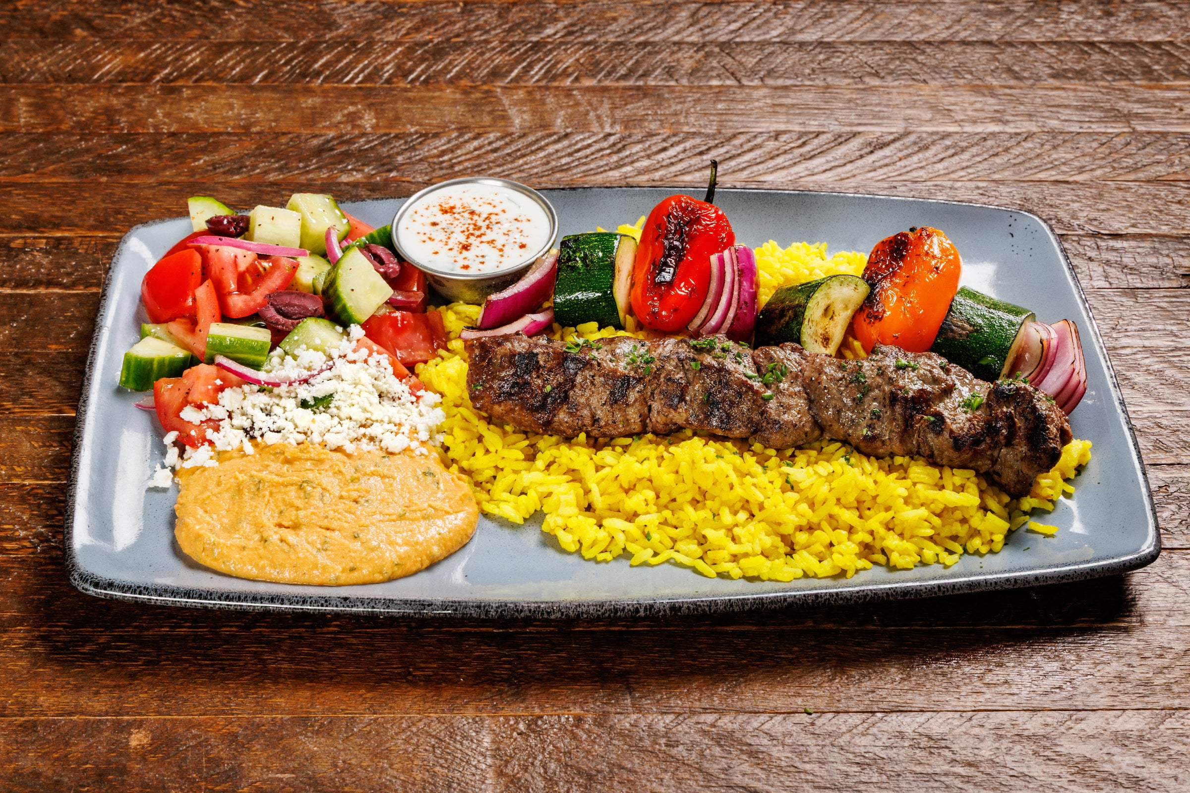 Steak + Veggie Kebabs