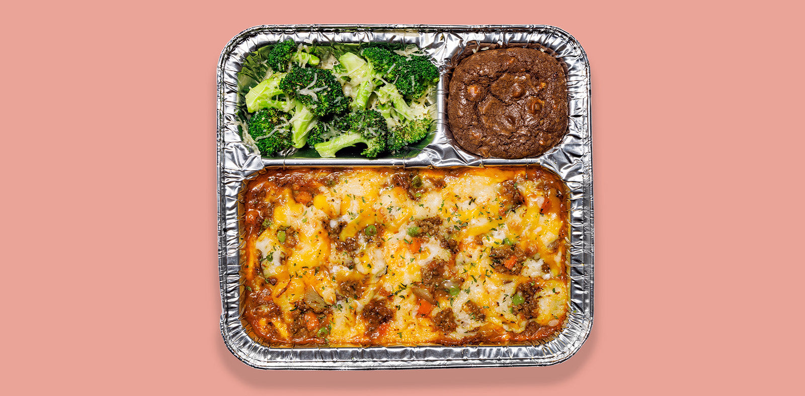 Shepherdâs Pie TV Dinner ready to eat