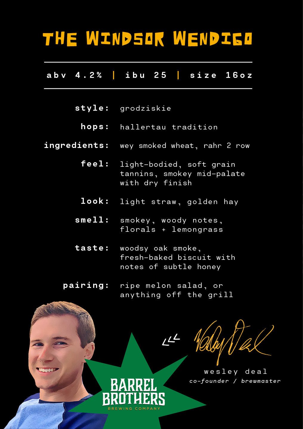 The Windsor Wendigo by Barrel Brothers Brewing Company