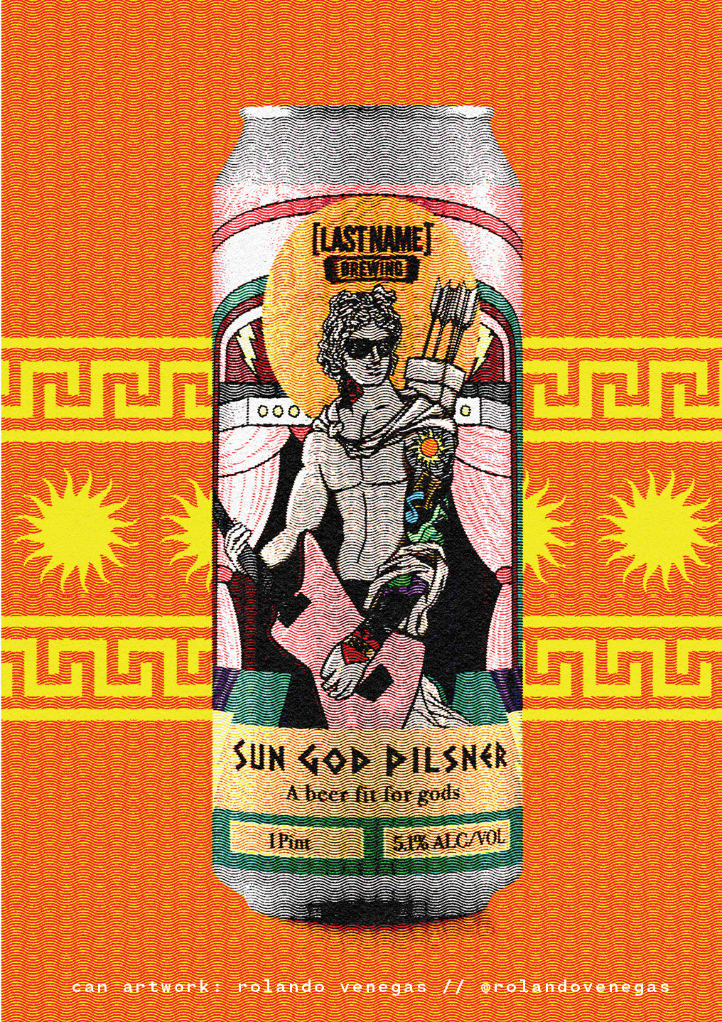 Sun God Pilsner by Last Name Brewing