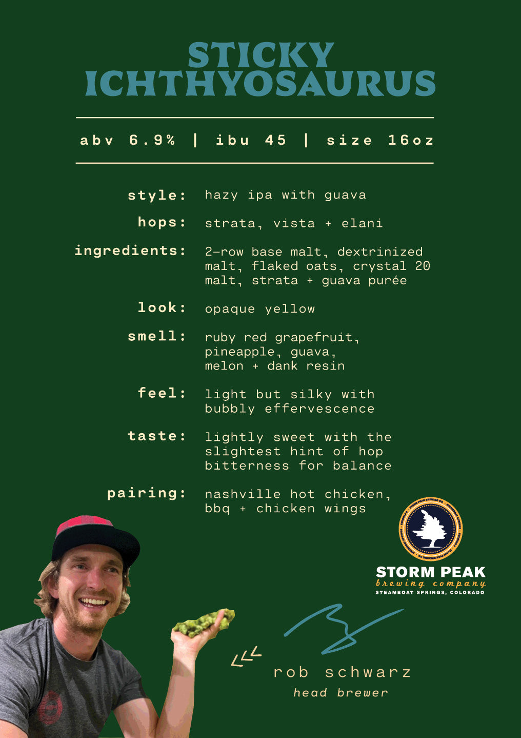 Sticky Ichthyosaurus by Storm Peak Brewing Co. from Steamboat Springs, CO