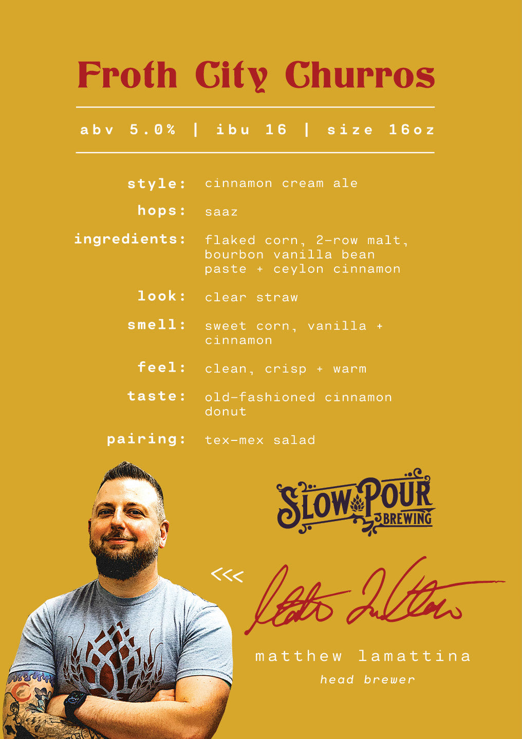 froth city churros by slow pour