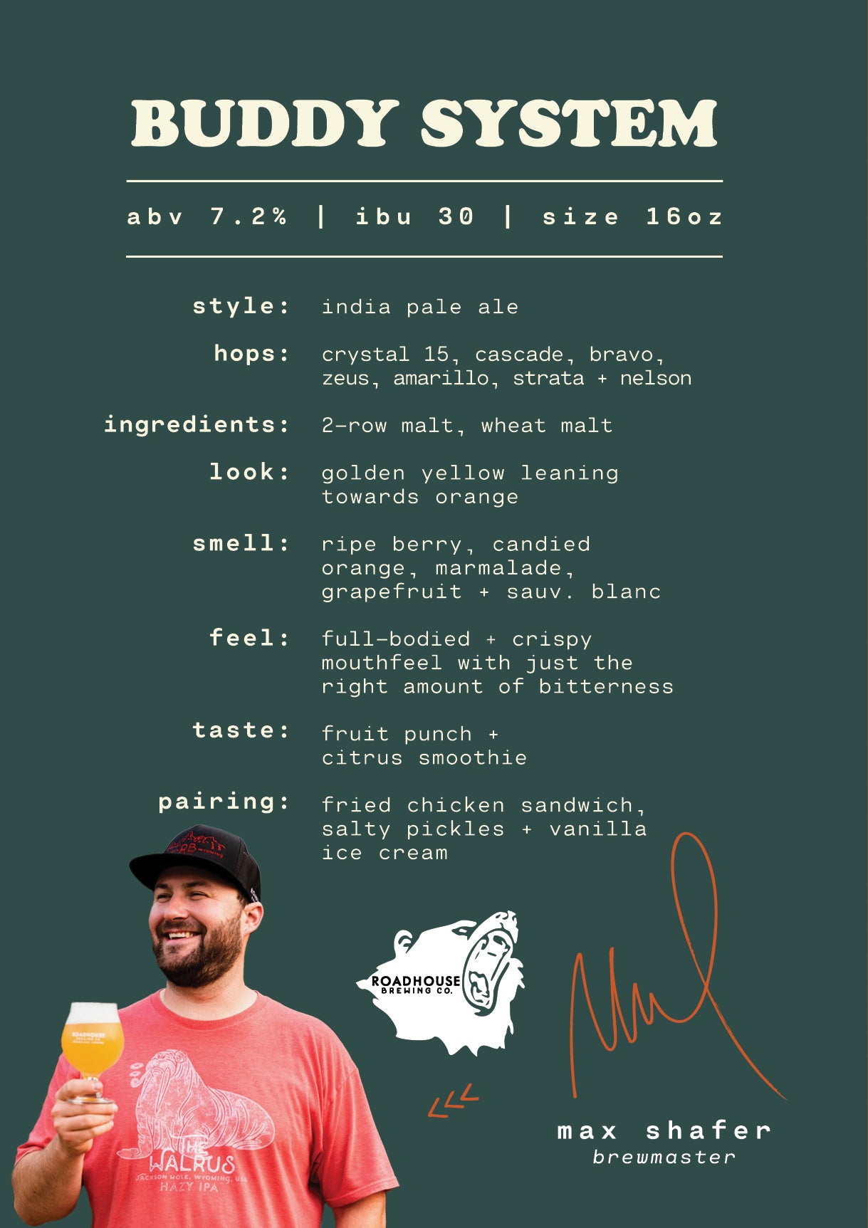 Roadhouse Brewing Co. Buddy System IPA