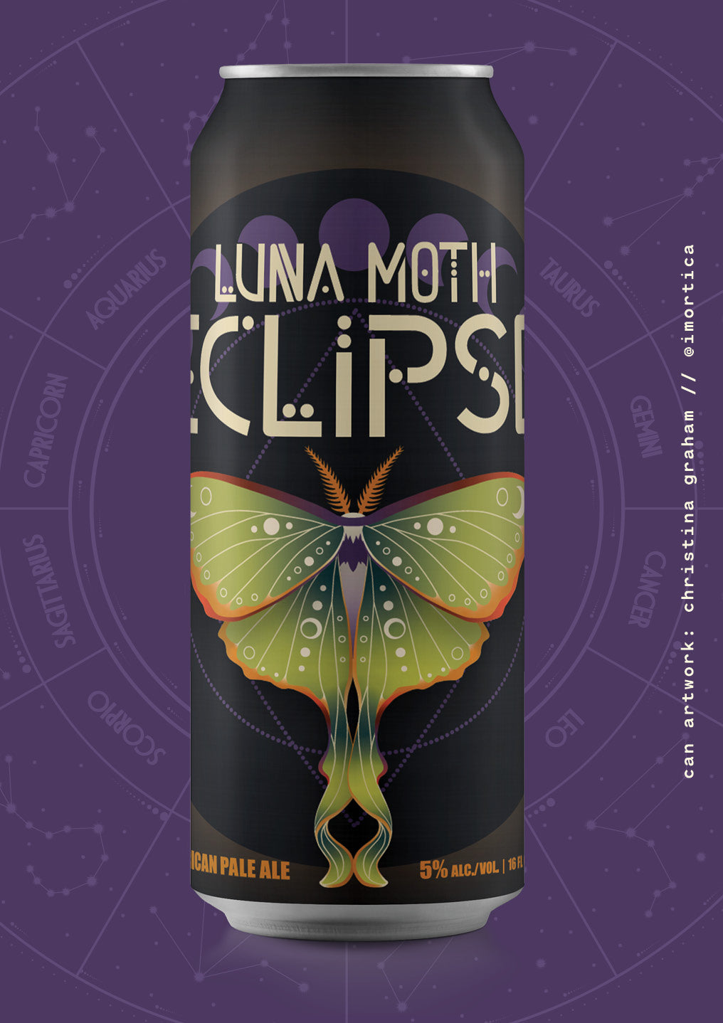 Luna Moth Eclipse an American pale ale by Kokopelli Beer Company