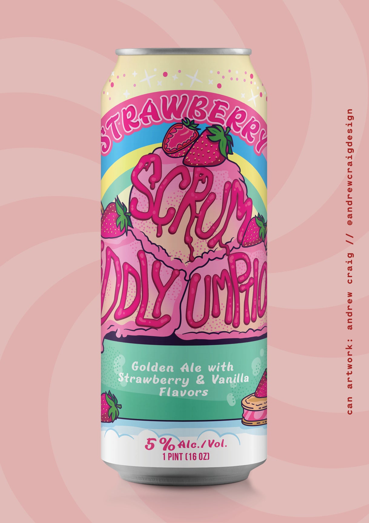 Strawberry Scrumdiddlyumptious by Flipside Brewing