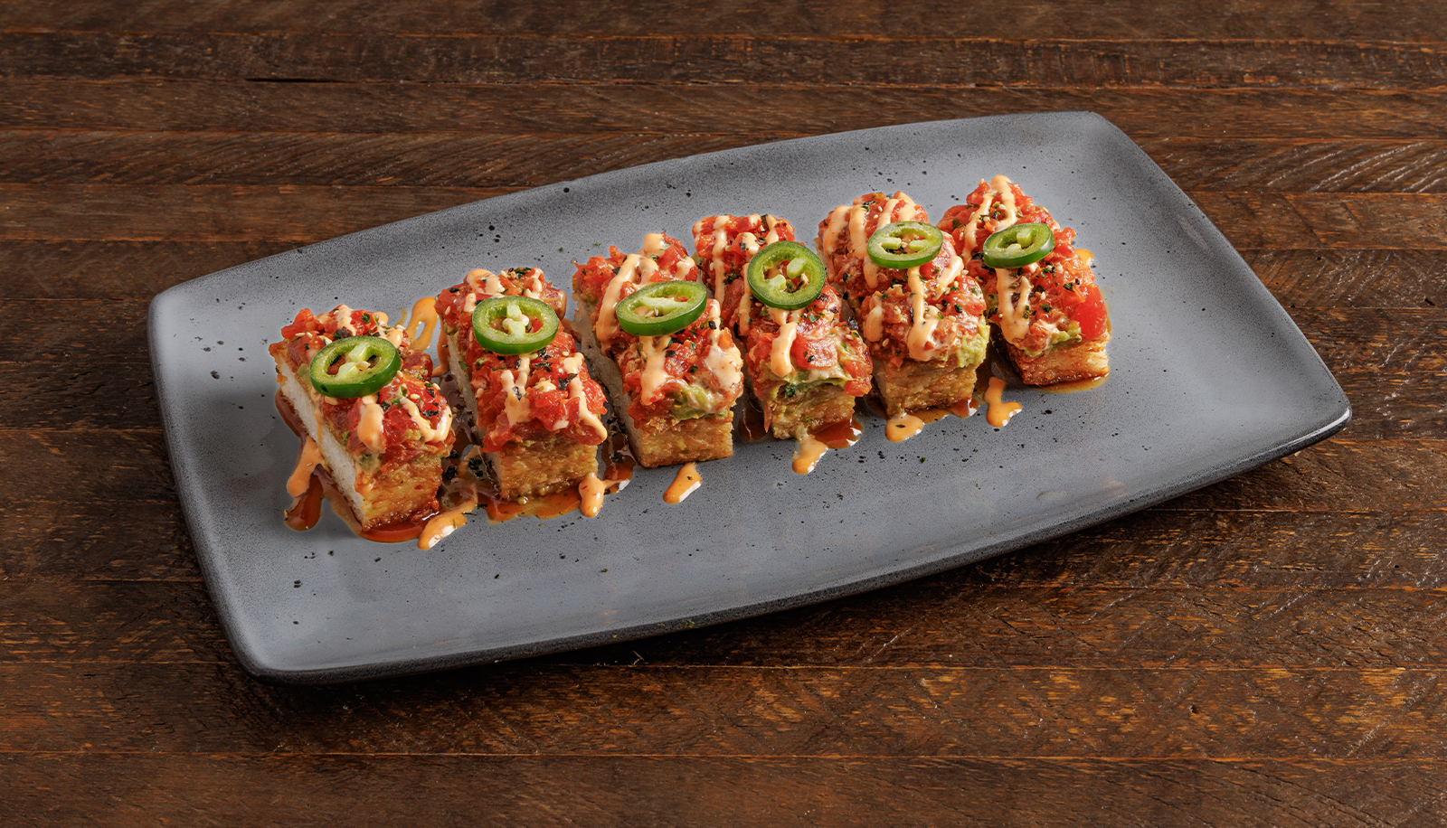 Plate of Spicy Tuna Crispy Rice